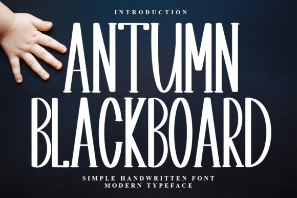 Antumn Blackboard: A Festive Display Font for Small Business Branding