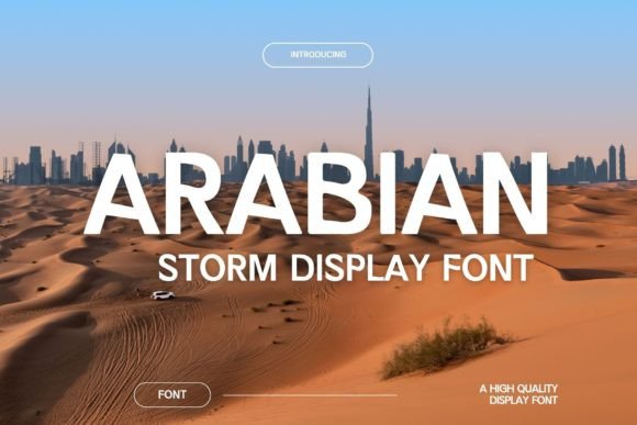 Arabian Storm Display Font for Polished Web Design