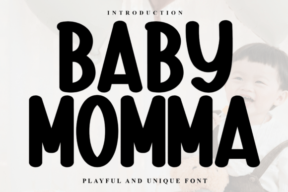 Baby Momma Font: A Playful Display Typeface for Handmade Products