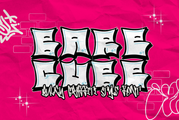 Bare Cube Font: Bold Graffiti Charm for Crafters