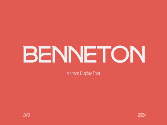 Benneton: A Display Font Built for Digital Presence