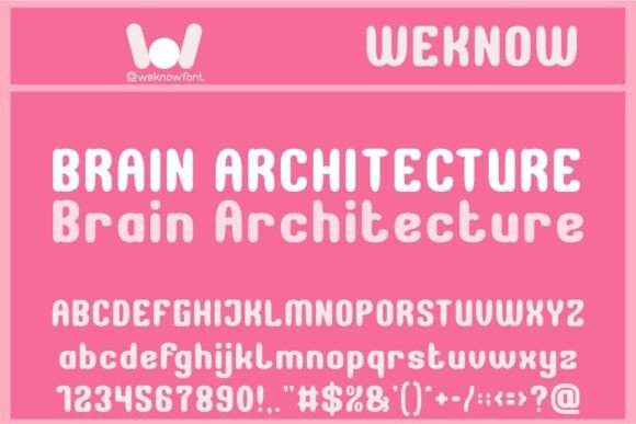 Brain Architecture: A Playful Display Font for Editorial Design