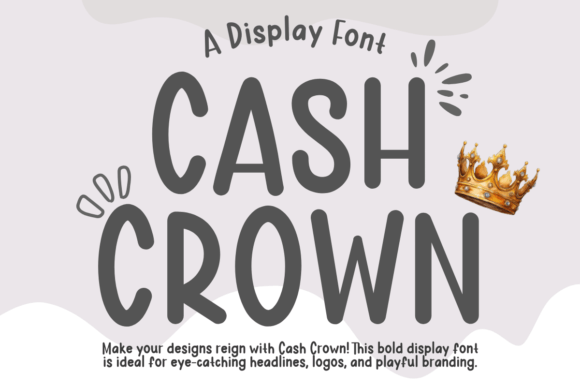 Cash Crown: A Clean Sans Serif for Handmade Products