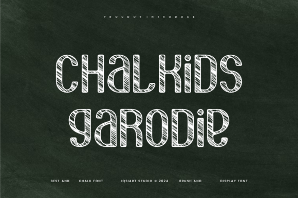 Chalkids Garodie: A Playful Display Font for Editorial Design