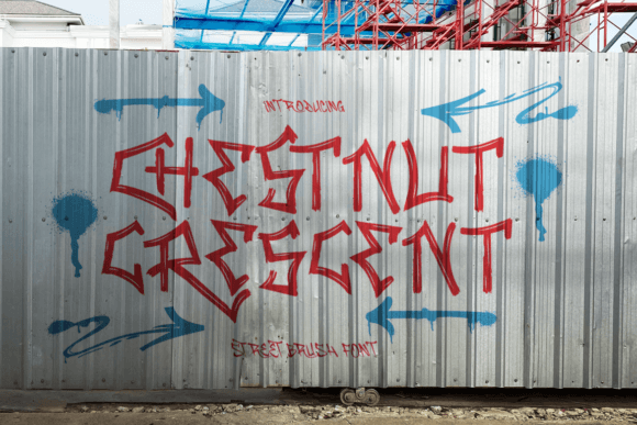 Chestnut Crescent: A Street Brush Font for Digital Design