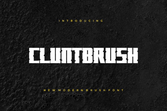 Cluntbrush: A Bold Display Typeface for Modern Web Design
