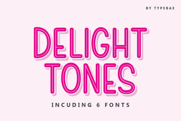 Delight Tones: A Playful Hand-Drawn Font for Campaign Design