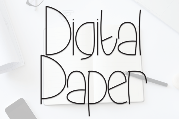 Digital Papper: A Hand-Drawn Display Font for Human Connection