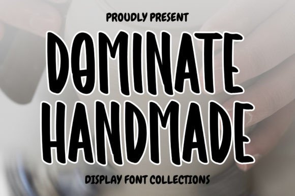 Dominate Handmade: A Festive Display Font for Crafters and Makers