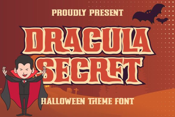 Dracula Secret: A Spooky Display Font for Editorial Design
