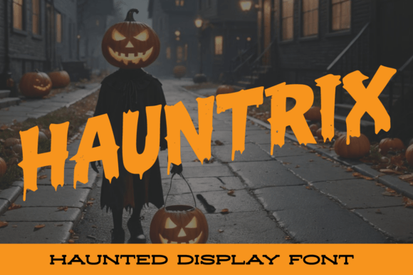 Hauntrix Font: A Bold Hand-Brushed Typeface for Crafters