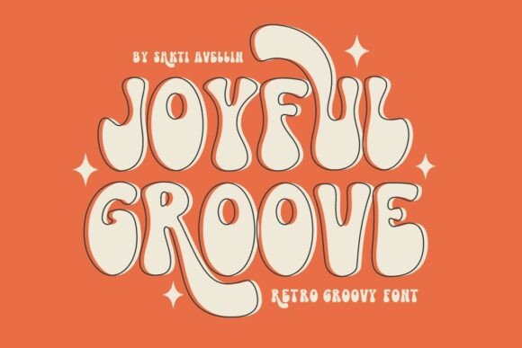 Joyful Groove: A Whimsical Display Font for Festive Branding