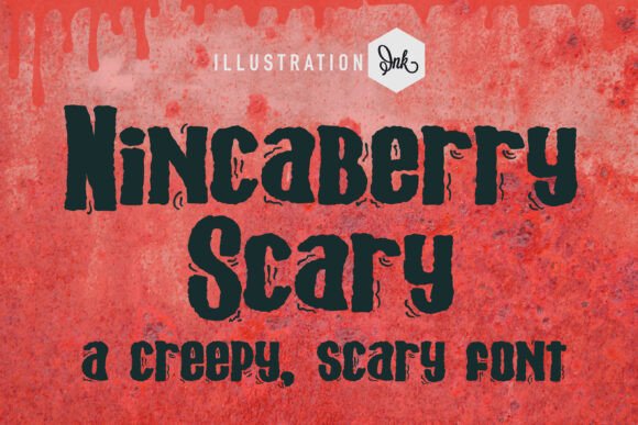 Nincaberry Scary: A Hand-Crafted Font for Creative Product Makers