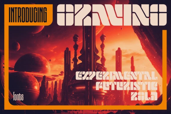 Oravino: A Futuristic Display Font for Digital Marketing