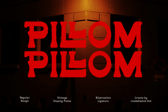 Pillom: A Vintage Western Display Font for Campaign Design