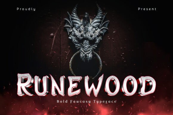Runewood: A Bold Fantasy Display Font for Modern Web Design