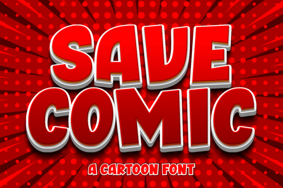 Save Comic: A Bold Display Font for Editorial Impact