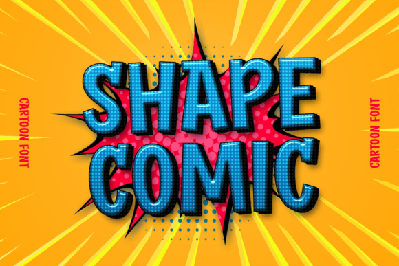 Shape Comic: A Display Font with Raw, Street-Style Energy