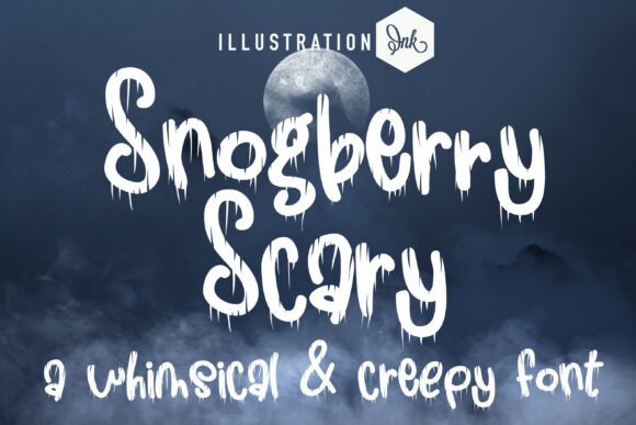 Snogberry Scary: A Hand-Crafted Display Font for Spooky Crafts