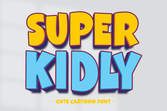 Super Kidly: A Playful Display Font for Digital Brand Projects