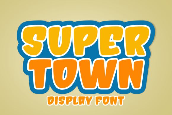 Super Town Font: A Bold Display Typeface for Handmade Products