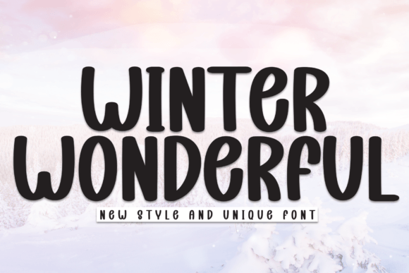 Winter Wonderful: A Handwritten Typeface for Cozy Storytelling